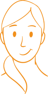 Illustration junge Frau